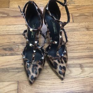 Designer Inspired Studded Leopard Heels 🥰🤩